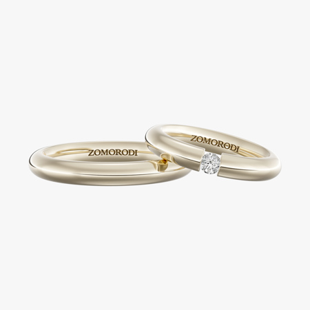 Slim Deniz Matching Wedding Rings